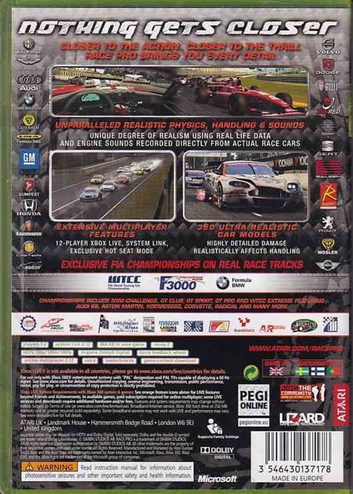 Race Pro - XBOX 360 (B Grade) (Genbrug)